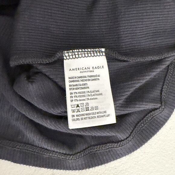 American Eagle Tank Top Women's Small Rib Soft & Sexy Casual Round Neck - Picture 9 of 9